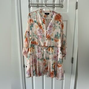 Long sleeve - above knee dress- made by Aakaa. Boutique find.